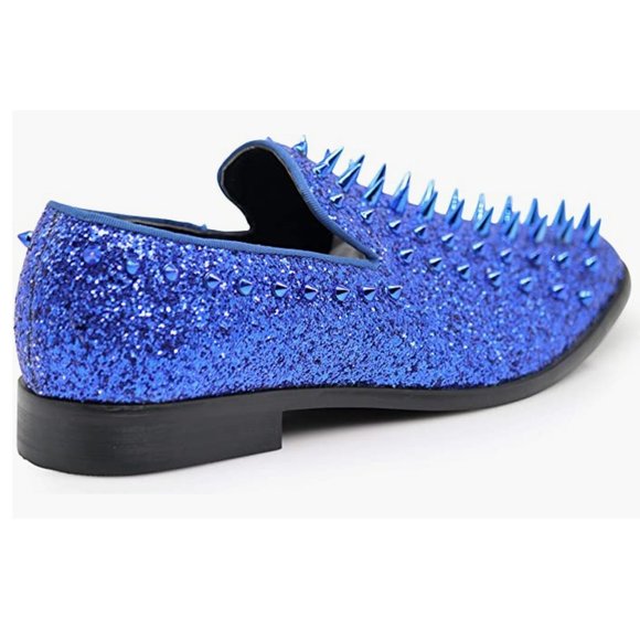 Men\'s Vintage Spike Dress Loafers Slip On Fashion Shoes Classic Tuxedo Dress Sho main image 5